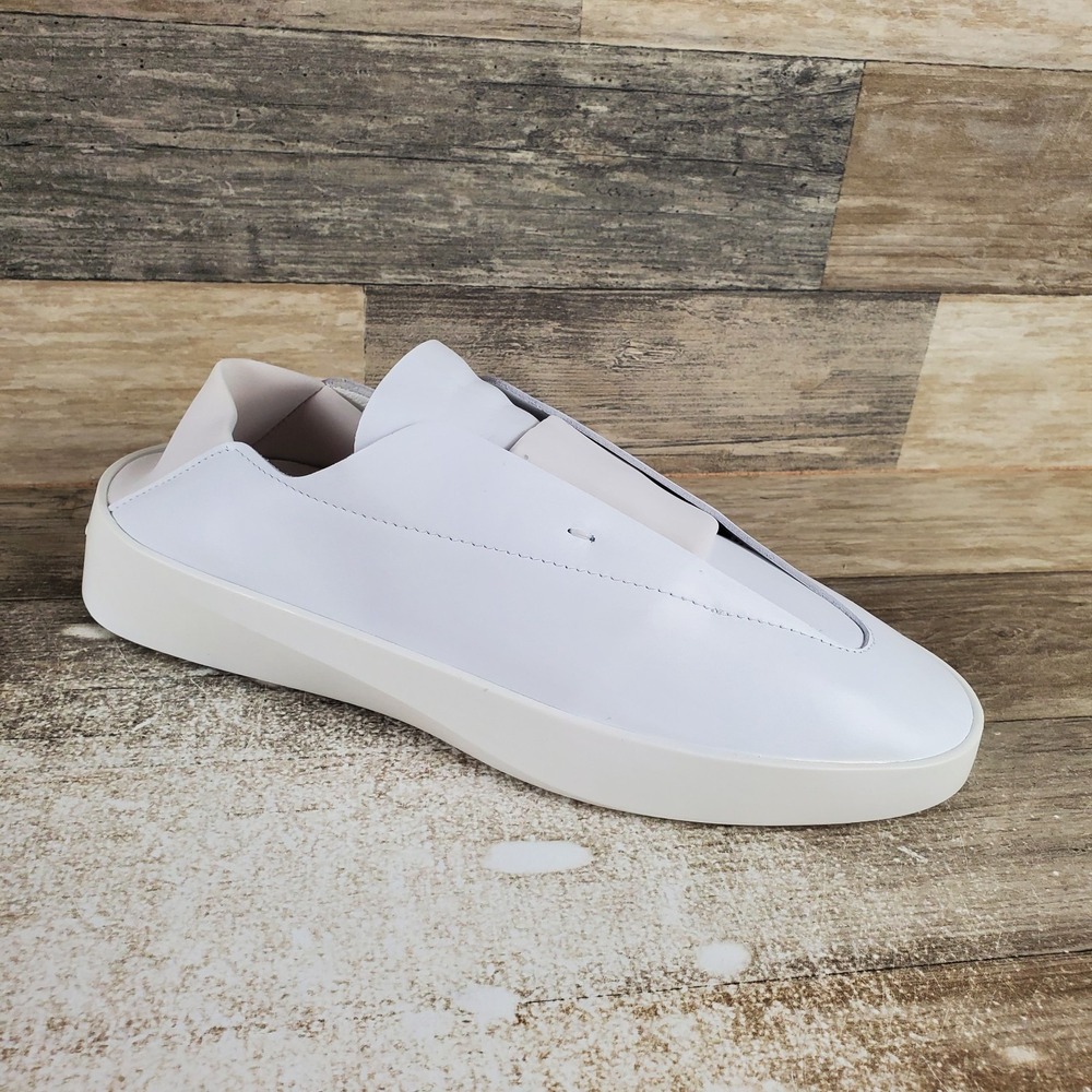 Wolf & Shepherd Cruise Ace Womens Shoes Sz 9 W White Leather Slip On Sneakers